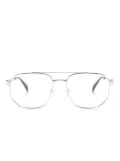 Alexander McQueen Eyewear skull pilot-frame glasses - Silver