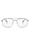 Alexander McQueen Eyewear 0495O pilot-frame glasses - Grey