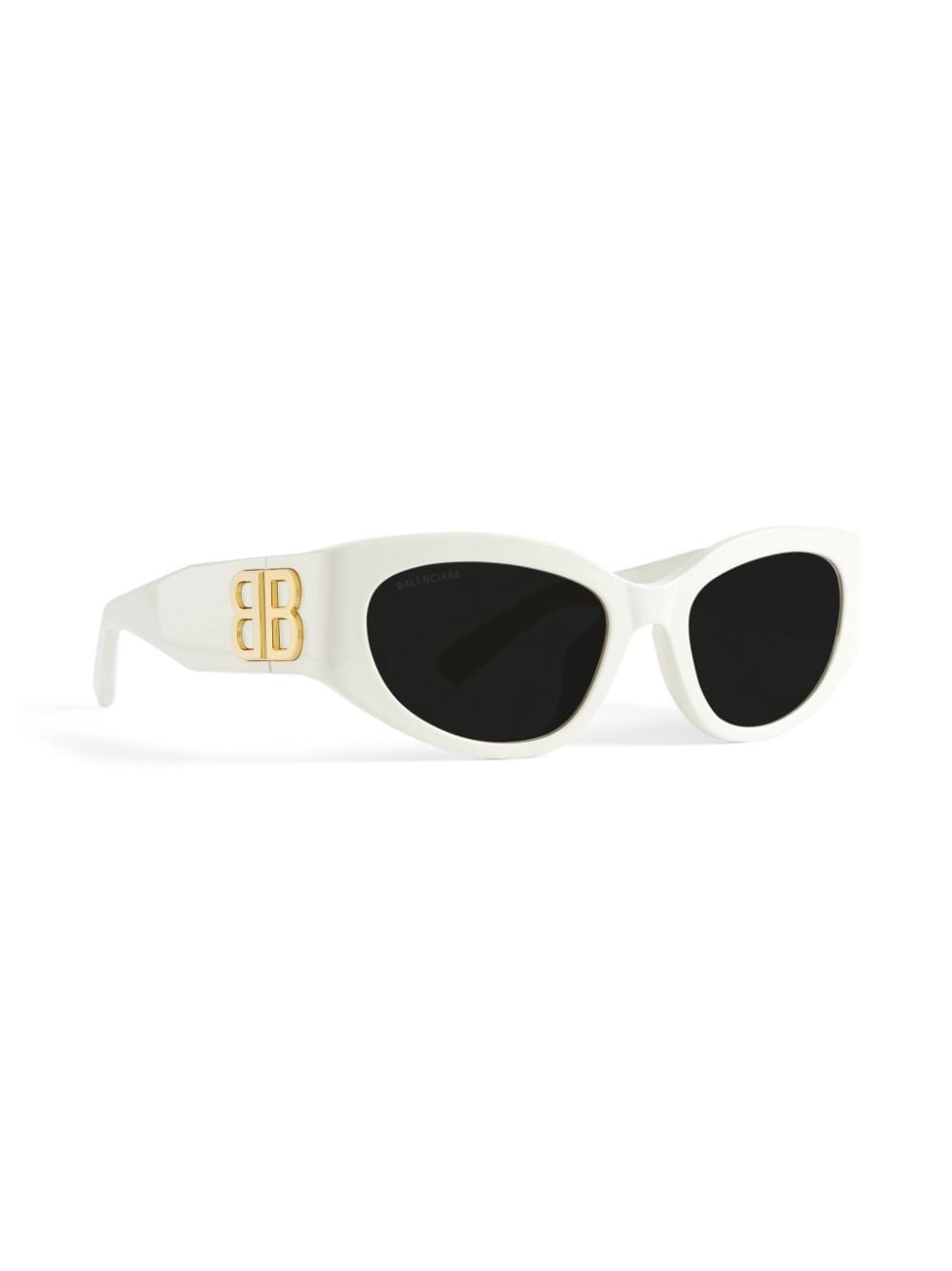 Balenciaga Eyewear Bossy zonnebril met rond montuur - Wit