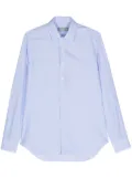 Canali check-pattern cotton shirt - Blue