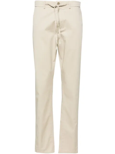 Canali drawstring-waist cotton chino trousers