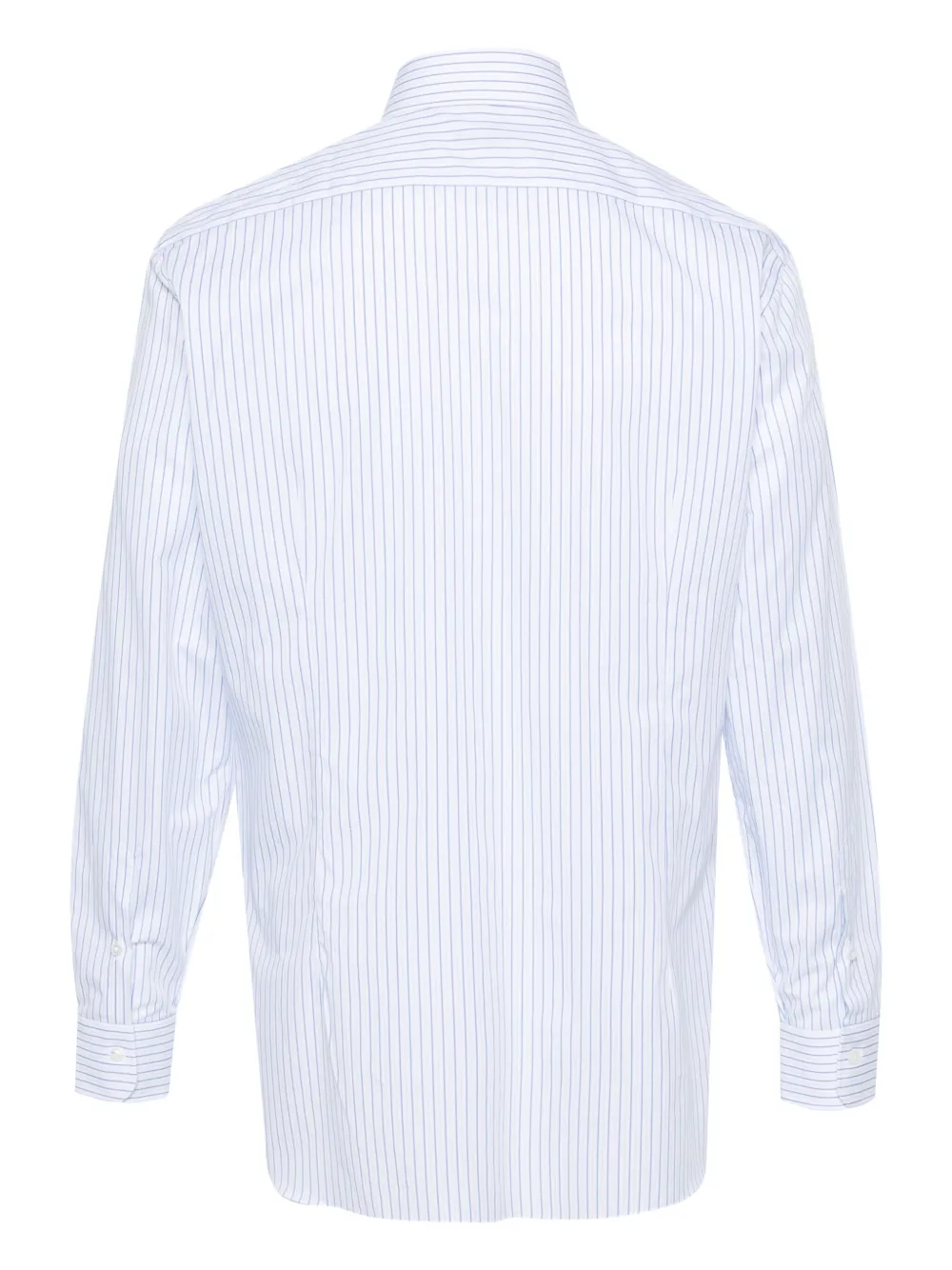 Barba striped cotton shirt - Wit