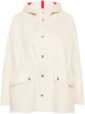 Plan C hooded twill parka jacket - Neutrals