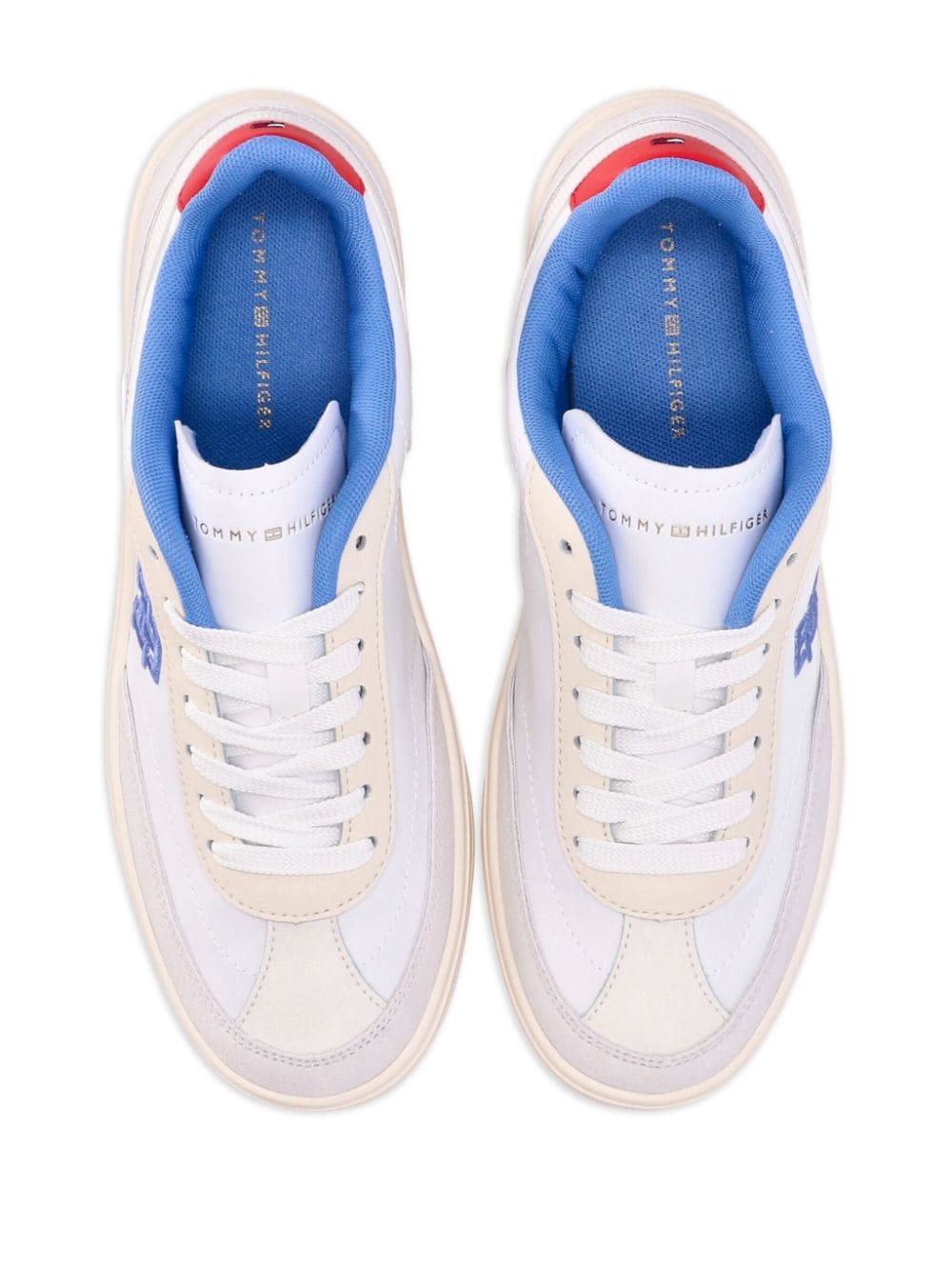 Shop Tommy Hilfiger Heritage Suede Sneakers In White