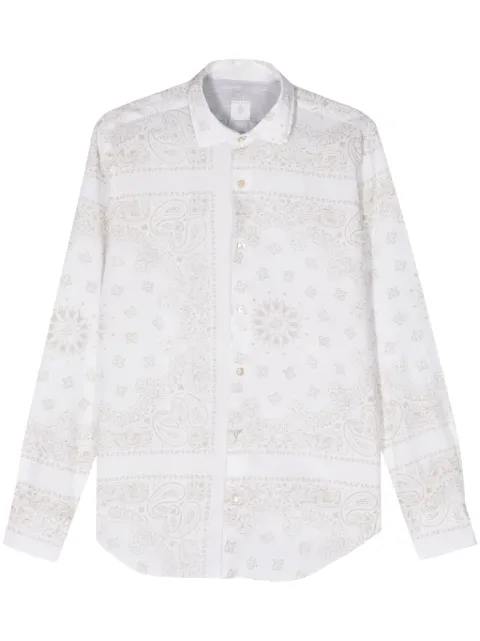 Eleventy Hemd mit Paisley-Print
