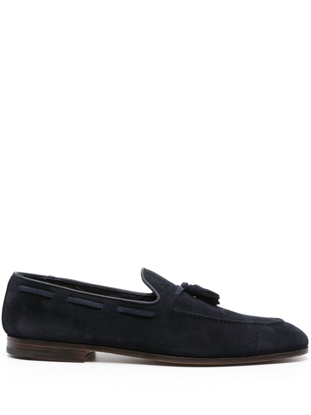 tassel-detail suede loafers