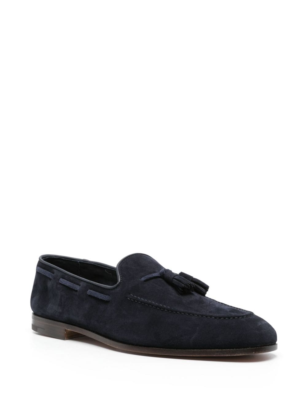 Shop Church's Tassel-detail Suede Loafers In Blue