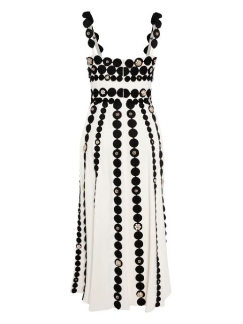 crystal-embellished cady dress