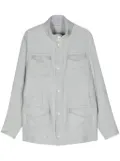 Eleventy linen field jacket - Blue