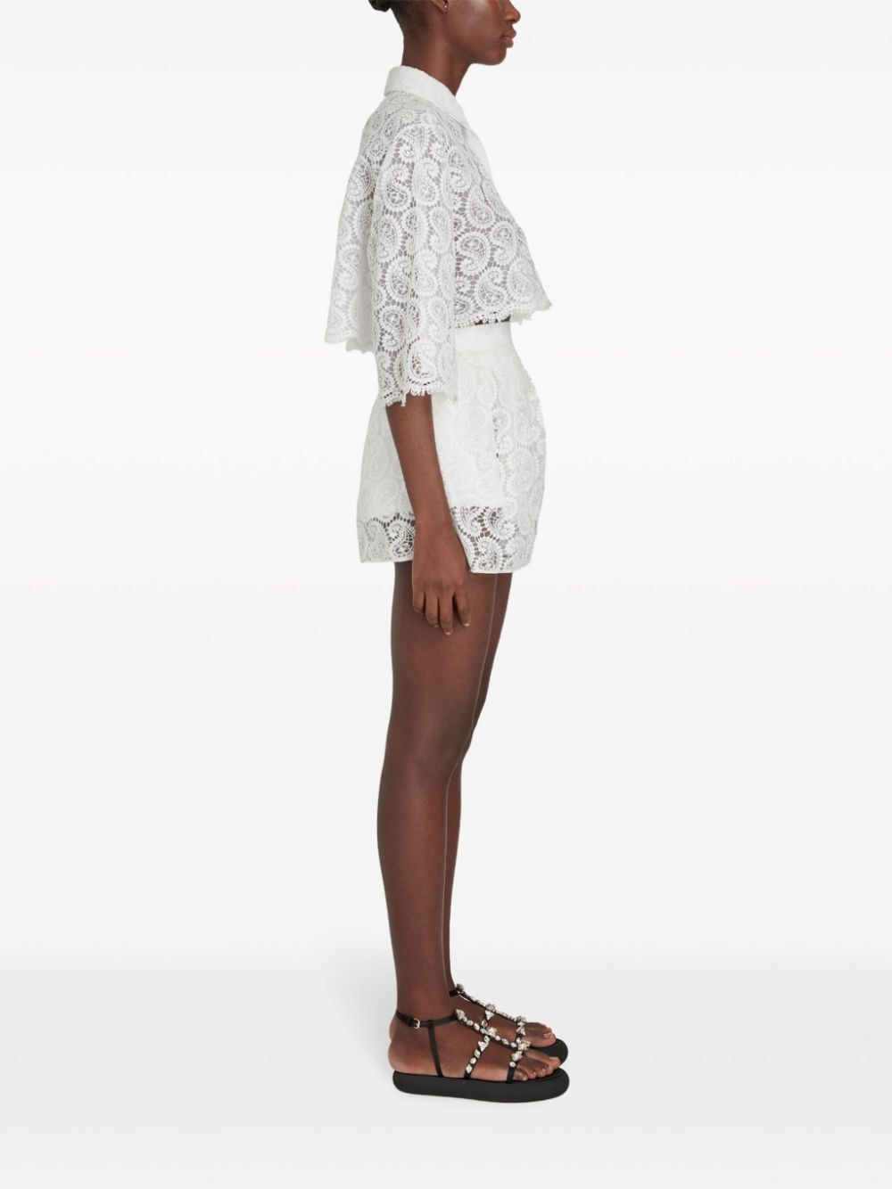 Giambattista Valli High waist shorts Wit