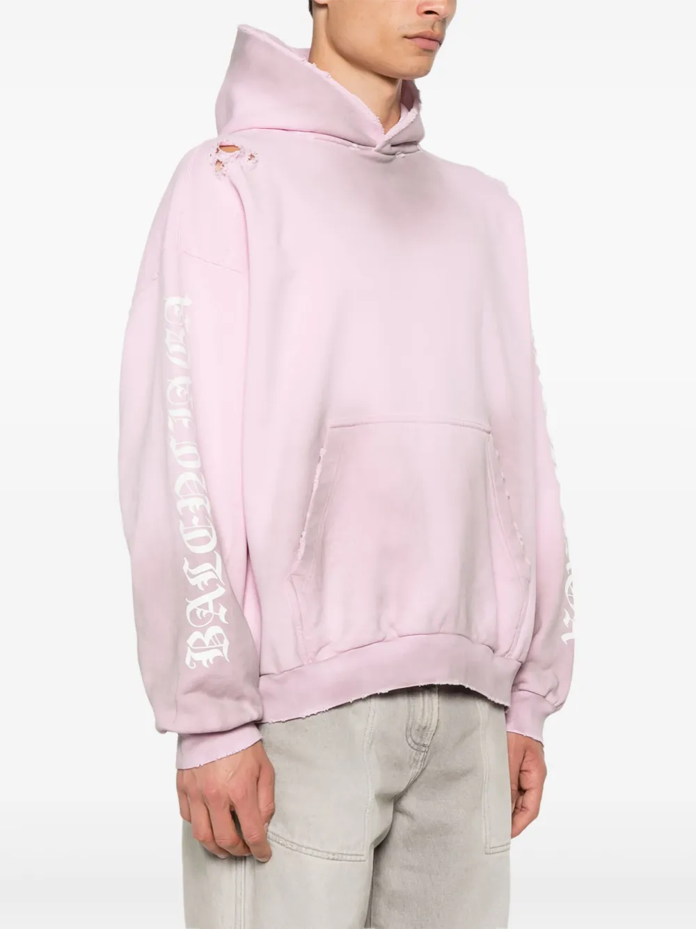 Balenciaga Gothic Type Hoodie Pink FARFETCH