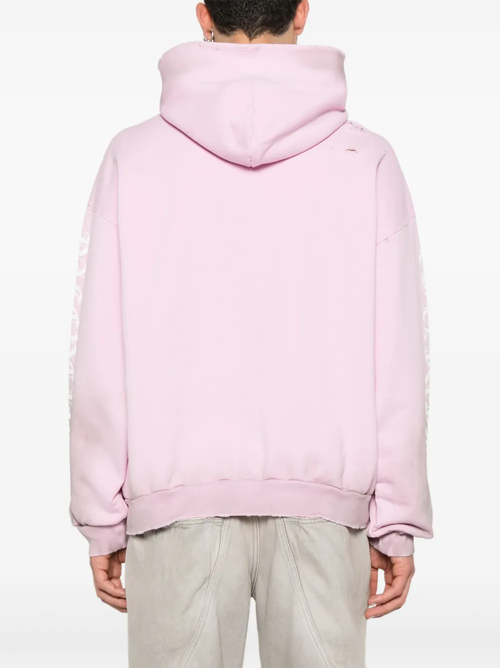 Balenciaga Hoodie Gothic Type Rosado FARFETCH MX