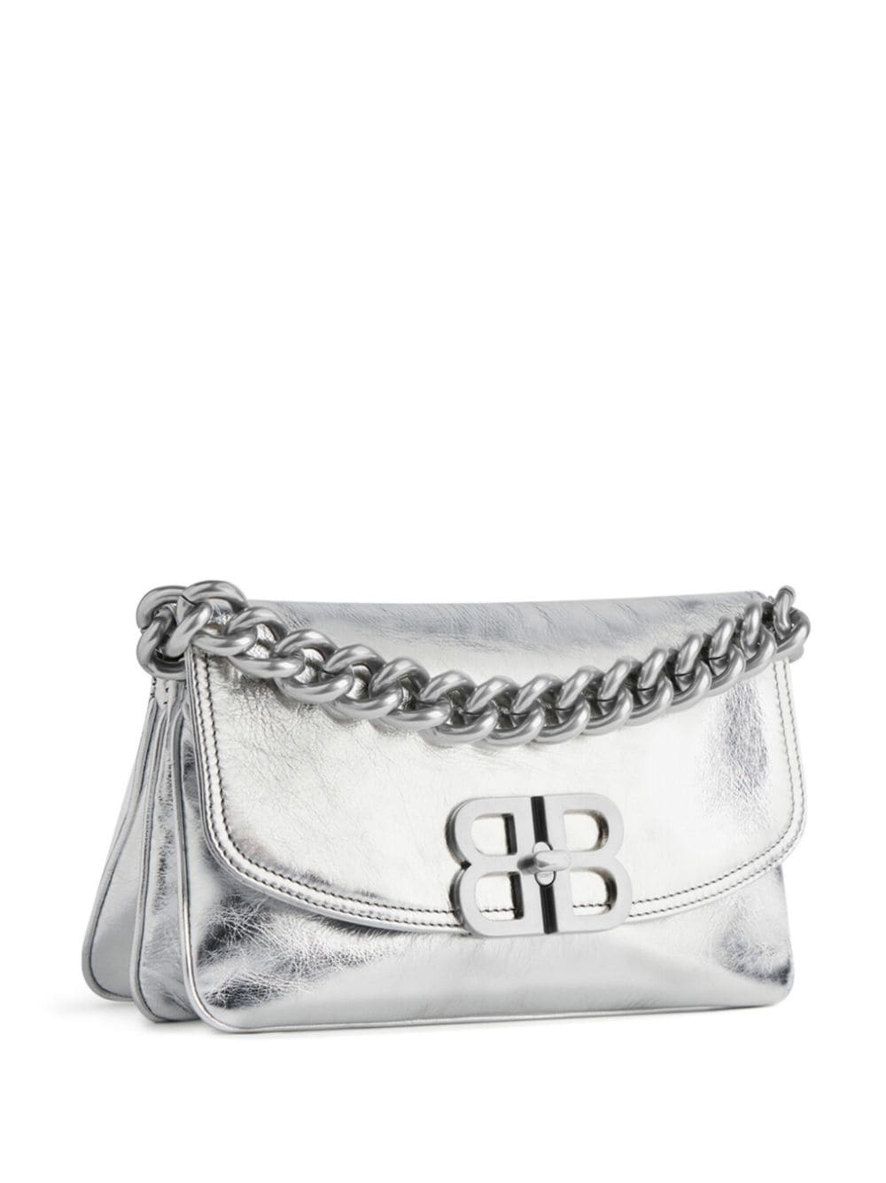 Balenciaga Crush kleine schoudertas Zilver