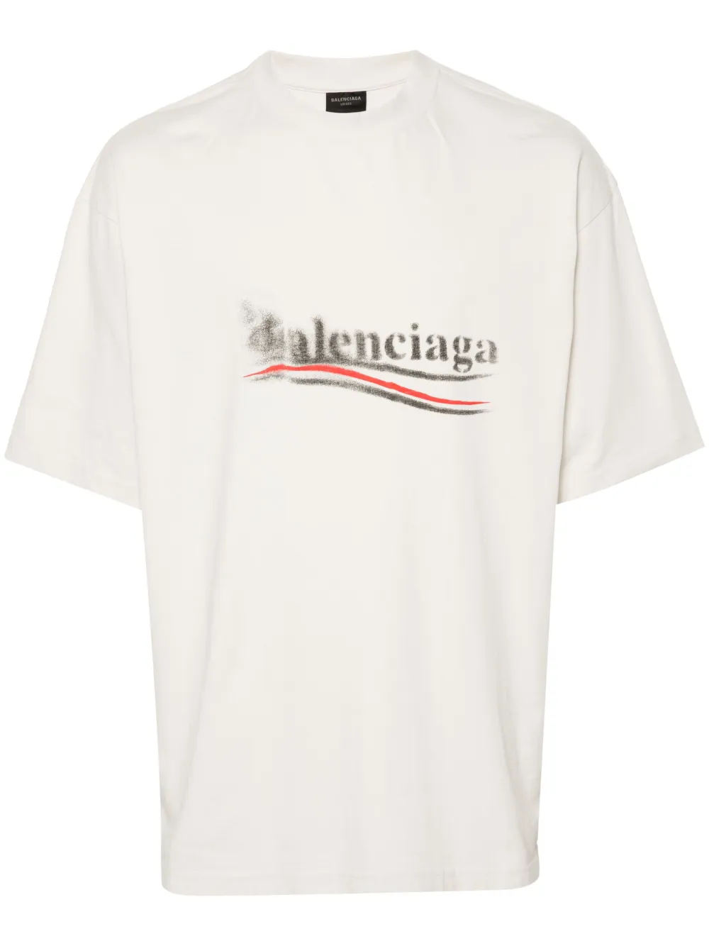 Balenciaga T-shirt met print Beige