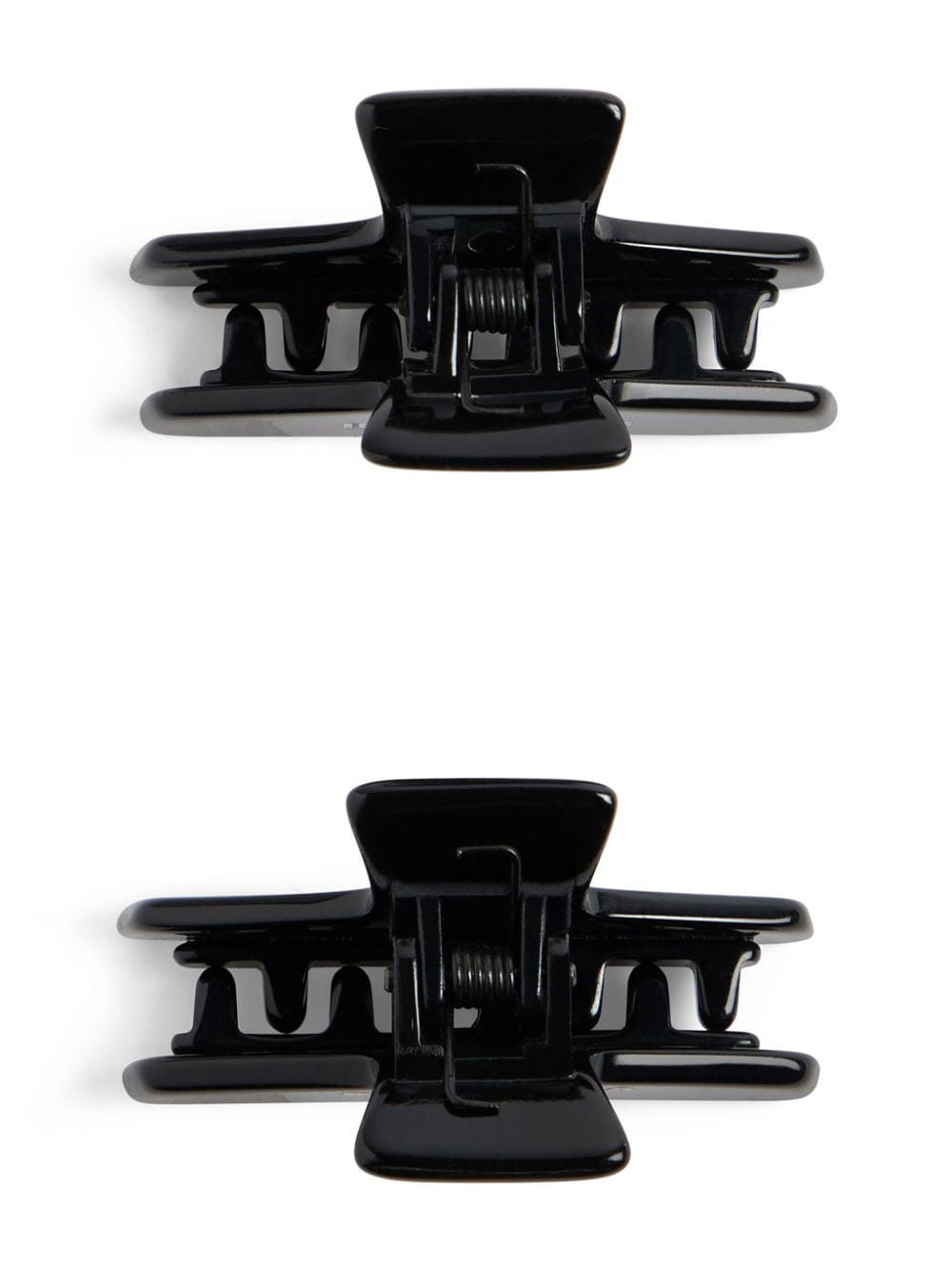 Balenciaga Haarclip met logoprint (set van twee) Zwart