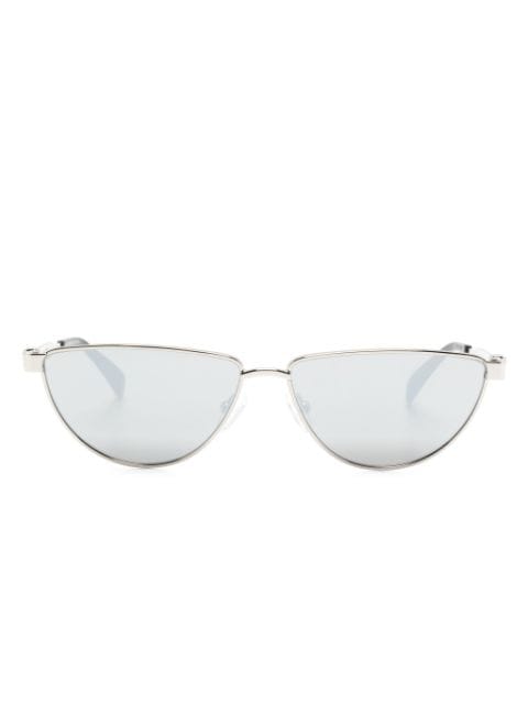 Alexander McQueen Eyewear mirorred oval-frame sunglasses
