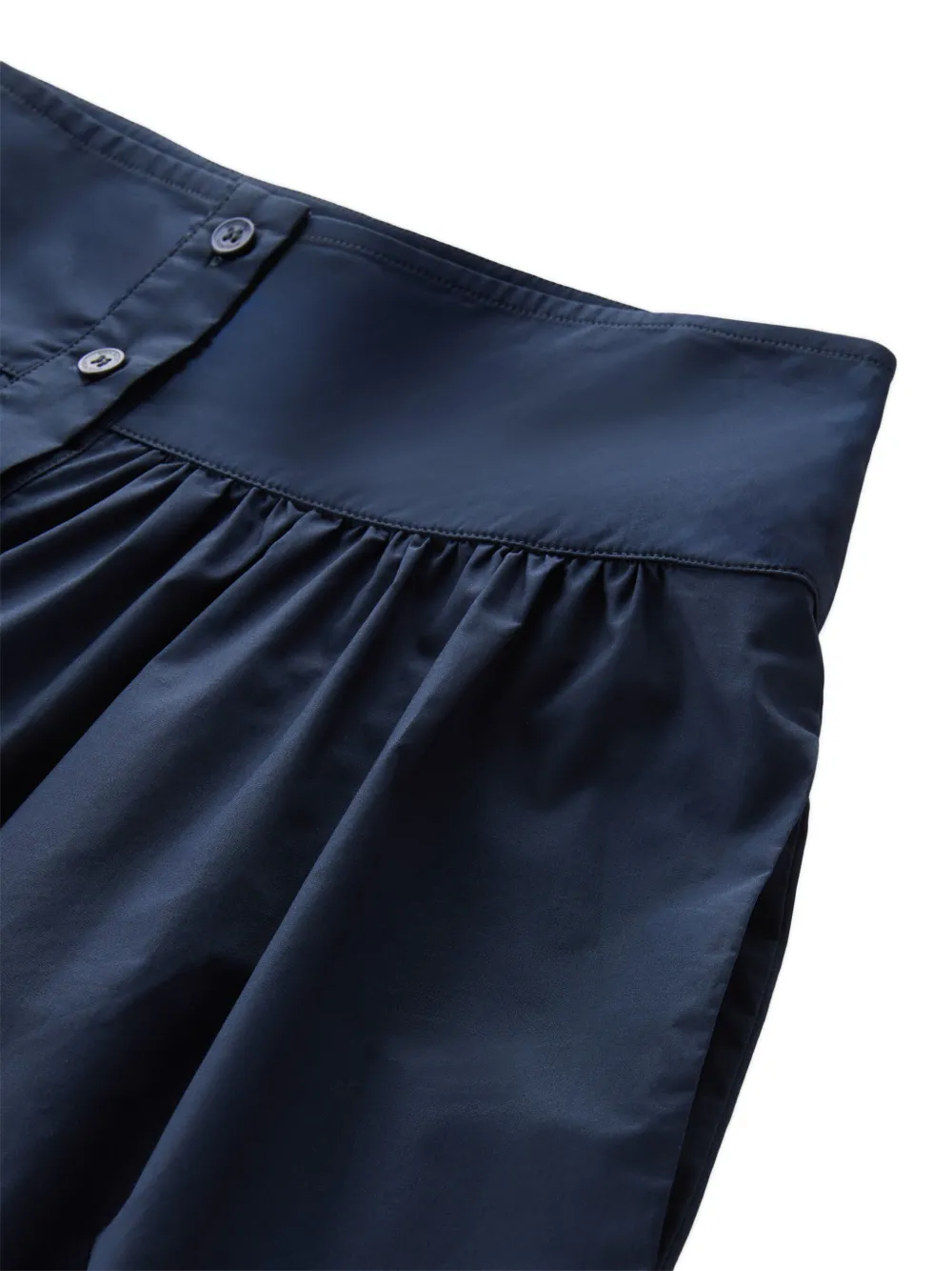 A-Line Poplin Midi Skirt