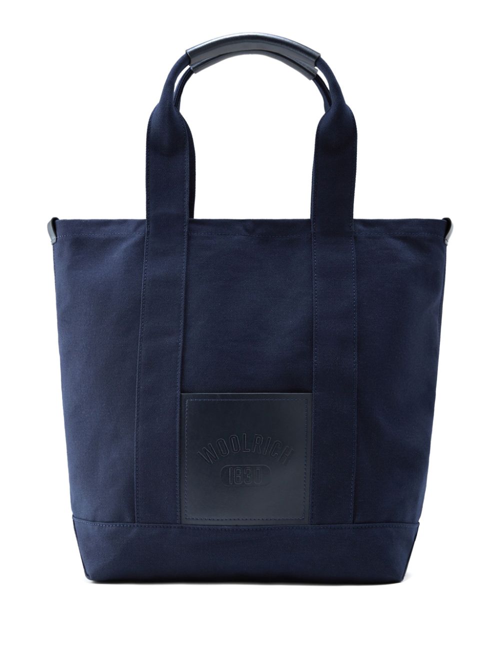 Woolrich Logo-debossed Canvas Tote Bag In Blue