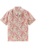 Woolrich tropical-print bowling overshirt - Pink