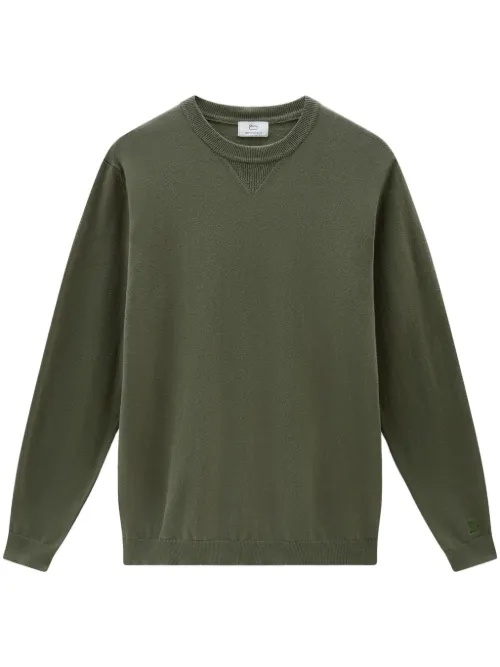 Woolrich pull à logo brodé - Vert - Woolrich - Modalova