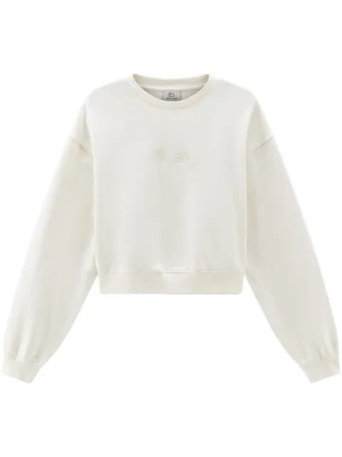 Woolrich logo-embroidered cotton sweatshirt