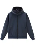 Woolrich logo-appliqué hoodie - Blue