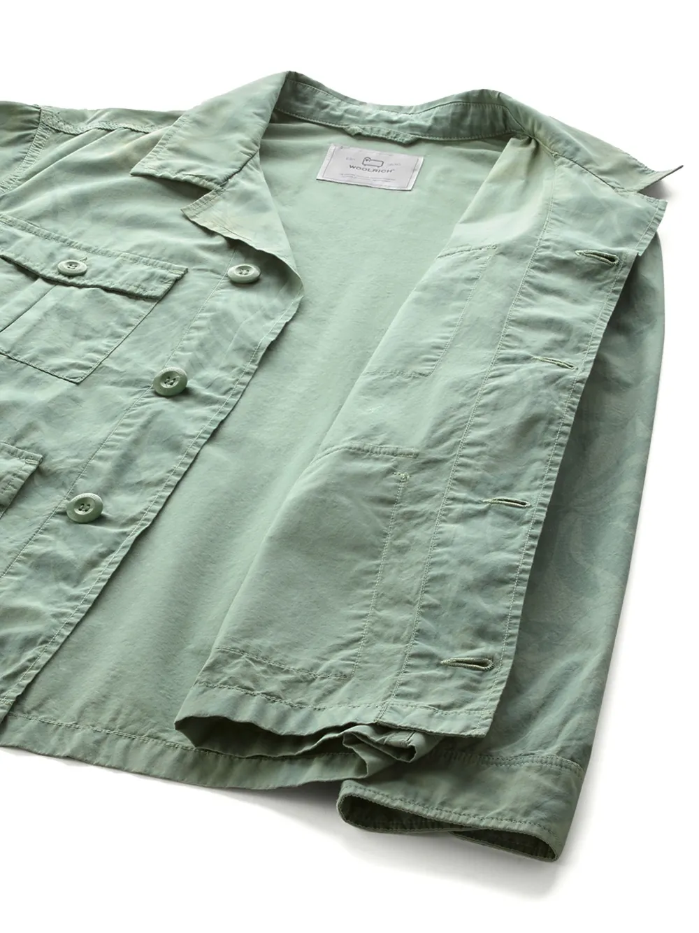 Woolrich tropical-print Cotton Overshirt | Green | FARFETCH AO