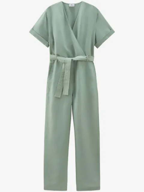 Woolrich belted wrap jumpsuit