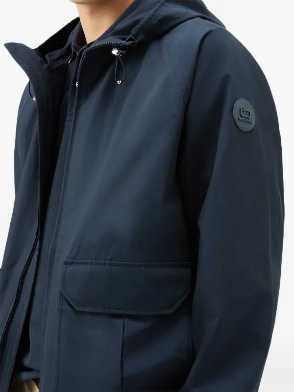Woolrich Cruiser Hooded Jacket | Blue | FARFETCH