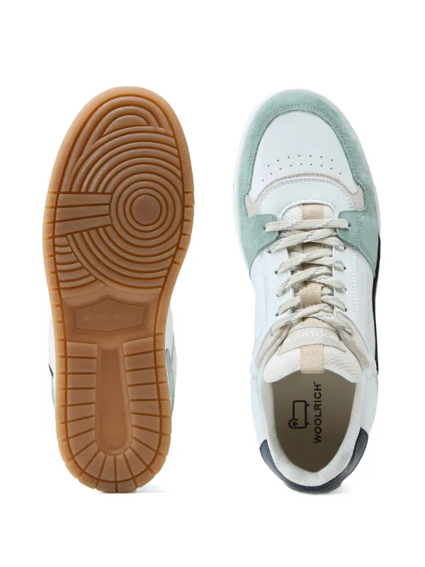 スニーカー Woolrich Sneakers Women's Chunky Court Leather Sneakers white | Woolrich US
