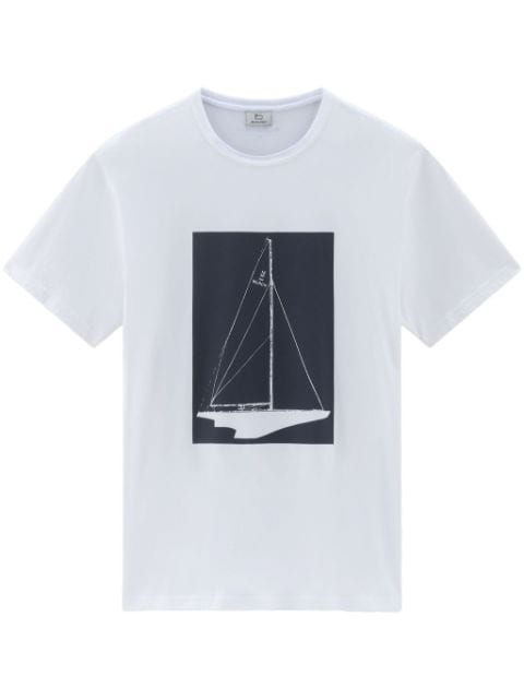 Woolrich boat-print T-shirt 