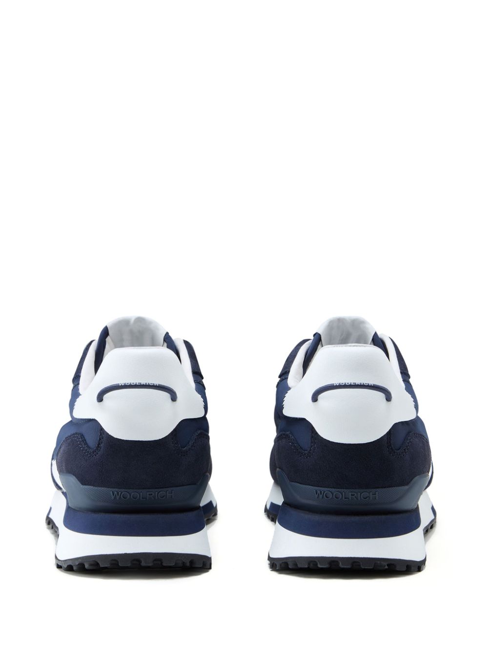 Shop Woolrich Retro Panelled Sneakers In Blue