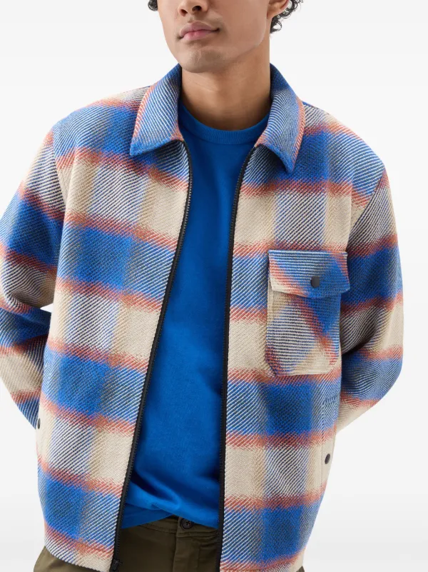 Cardigan Karierte Sommerjacke Strickmantel Cardigan Strickjacke 42