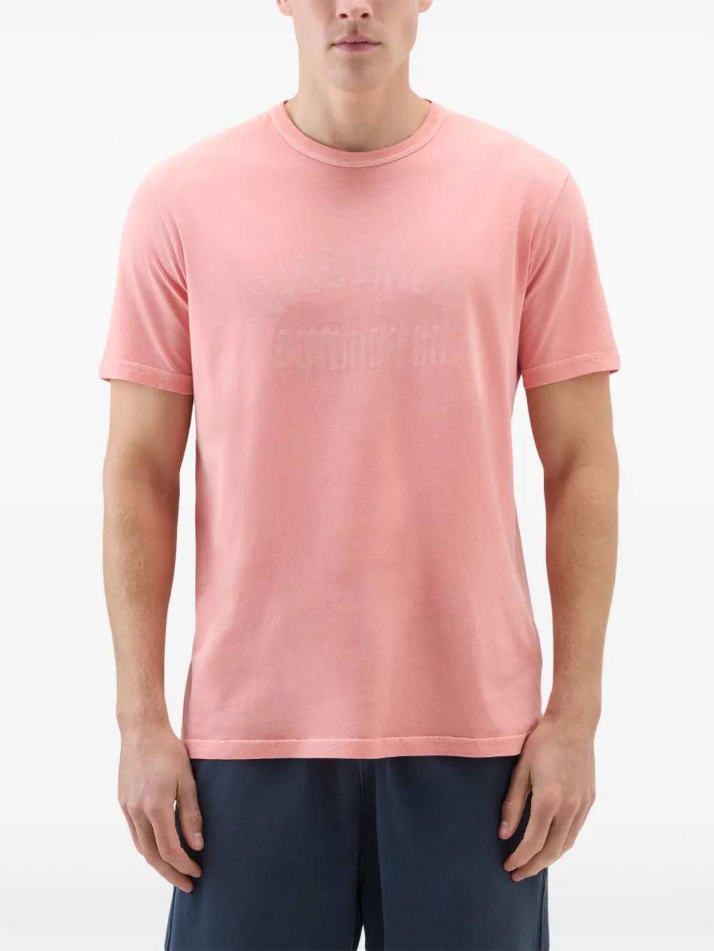 Woolrich T-shirt met logoprint Roze