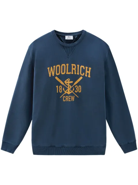 Woolrich sudadera con logo estampado
