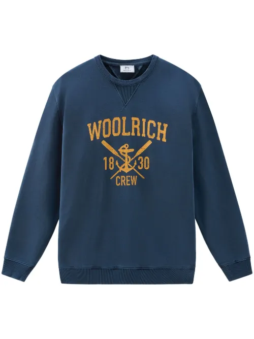 Sweat en coton à logo imprimé - Woolrich - Modalova