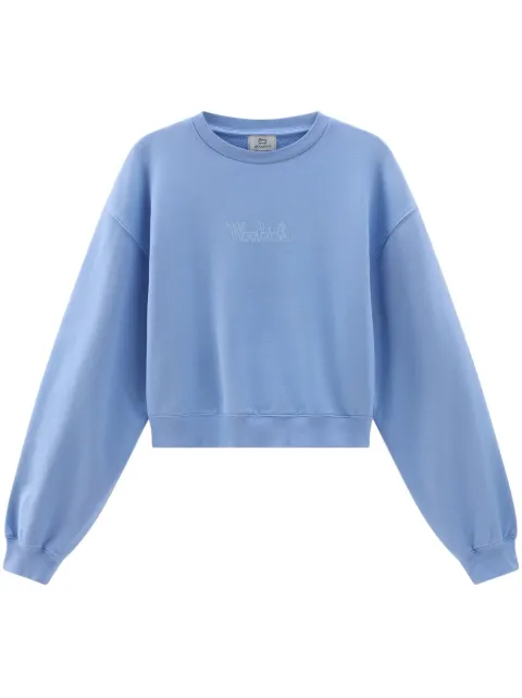 Woolrich logo-embroidered cotton sweatshirt