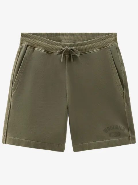 Woolrich logo-print cotton shorts