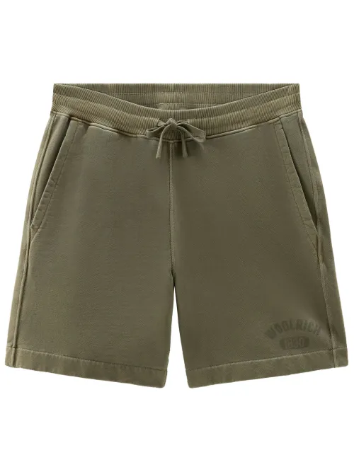 Short en coton à logo imprimé - Woolrich - Modalova