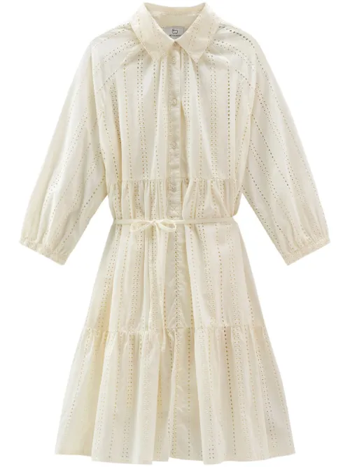 Robe-chemise à broderie anglaise - Woolrich - Modalova
