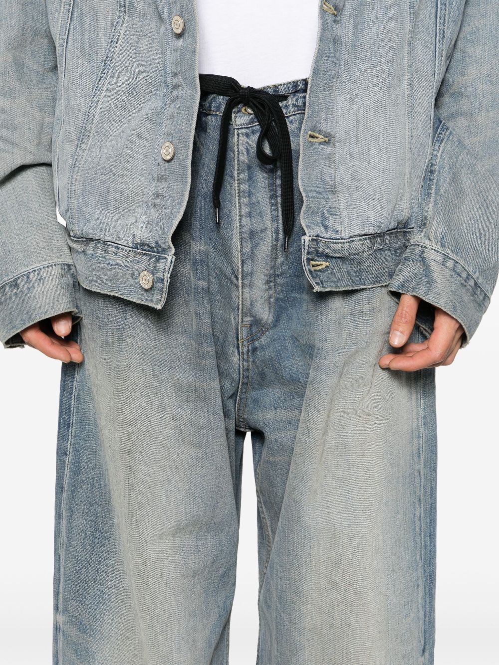 Balenciaga mid-rise wide-leg jeans Men