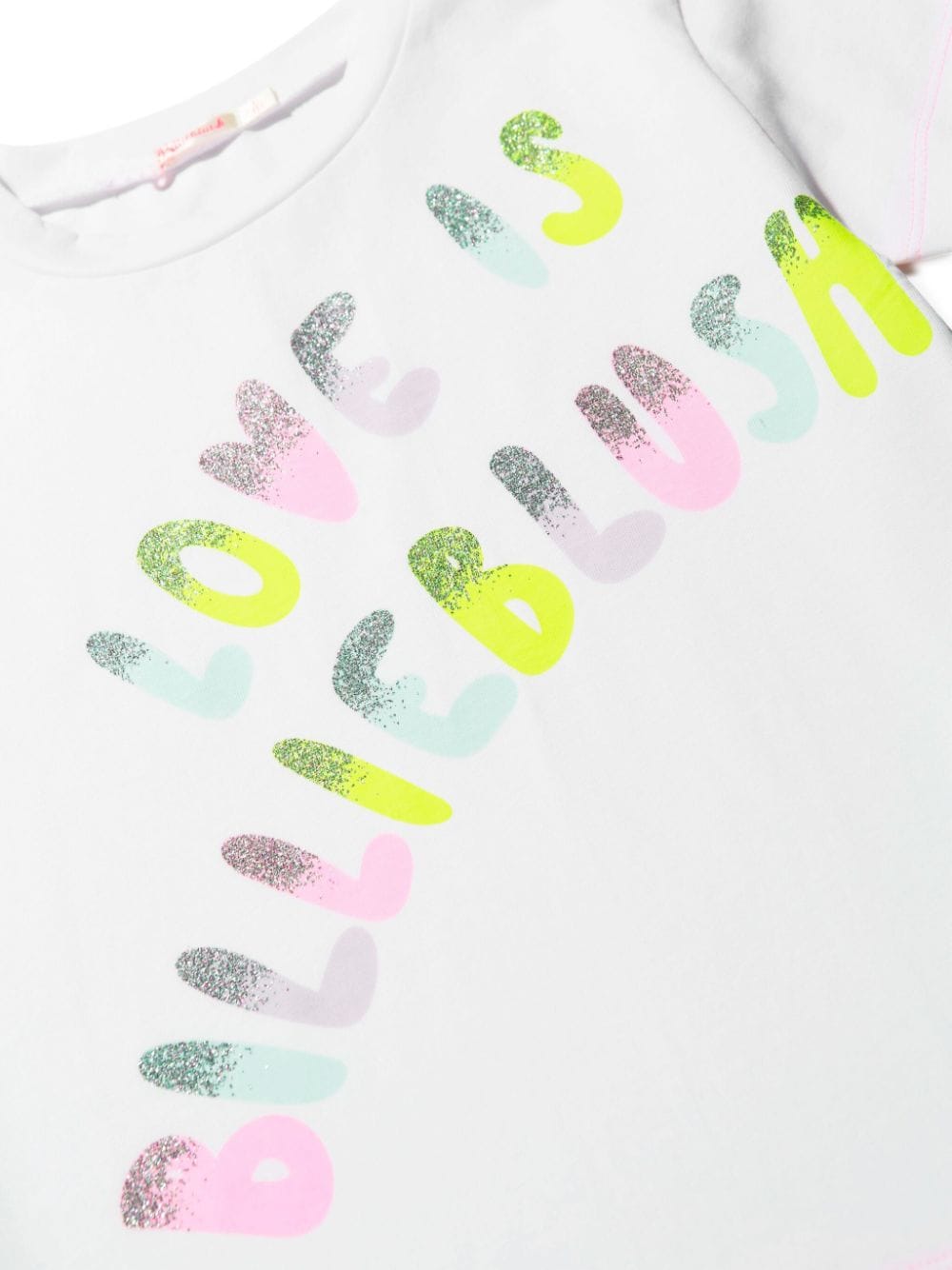 Billieblush T-shirt met glitterlogo Wit