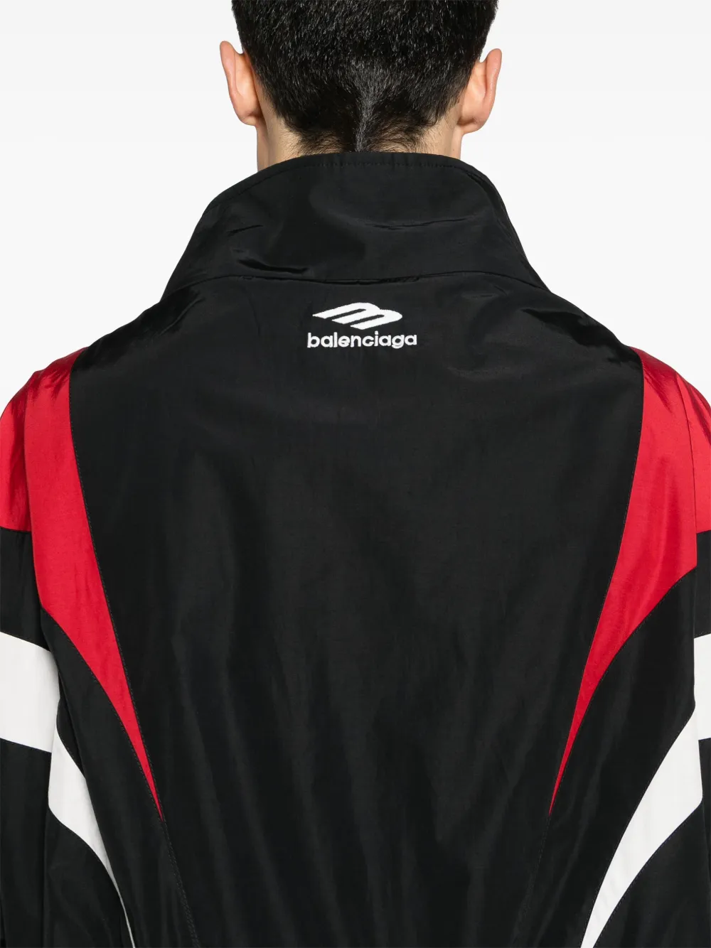 Balenciaga colour-block Bomber Jacket | Black | FARFETCH AO