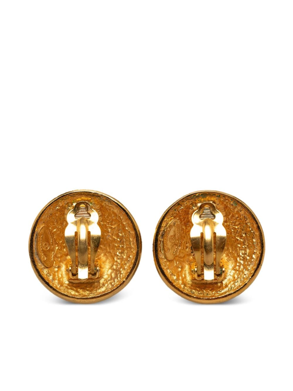 CHANEL Pre-Owned 2000-2010s CC clip-on earrings - Goud