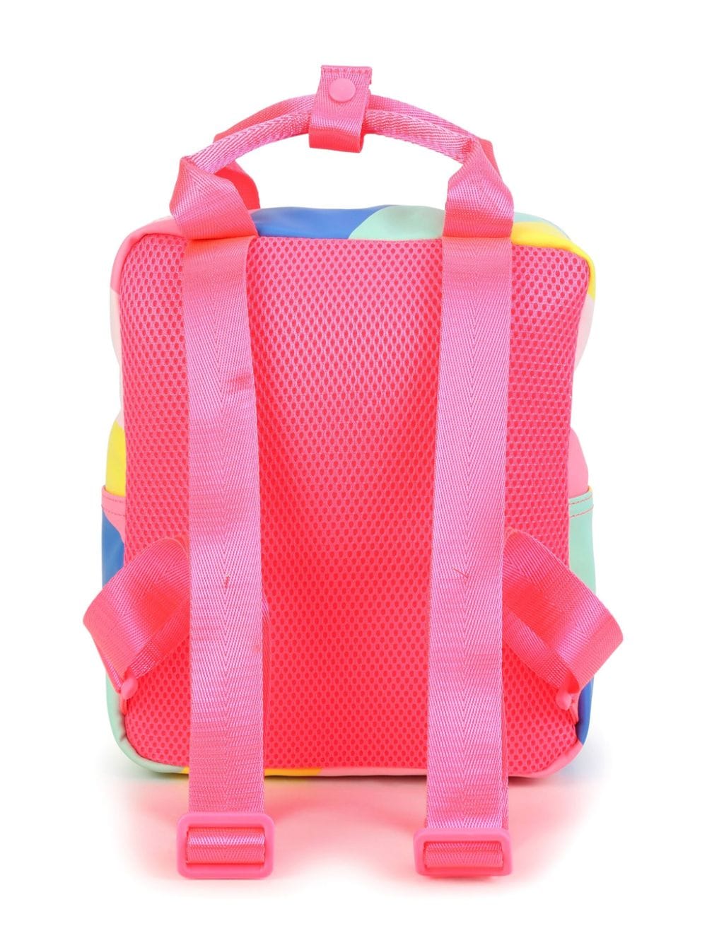 Billieblush rainbow-stripe logo-print backpack - Blauw