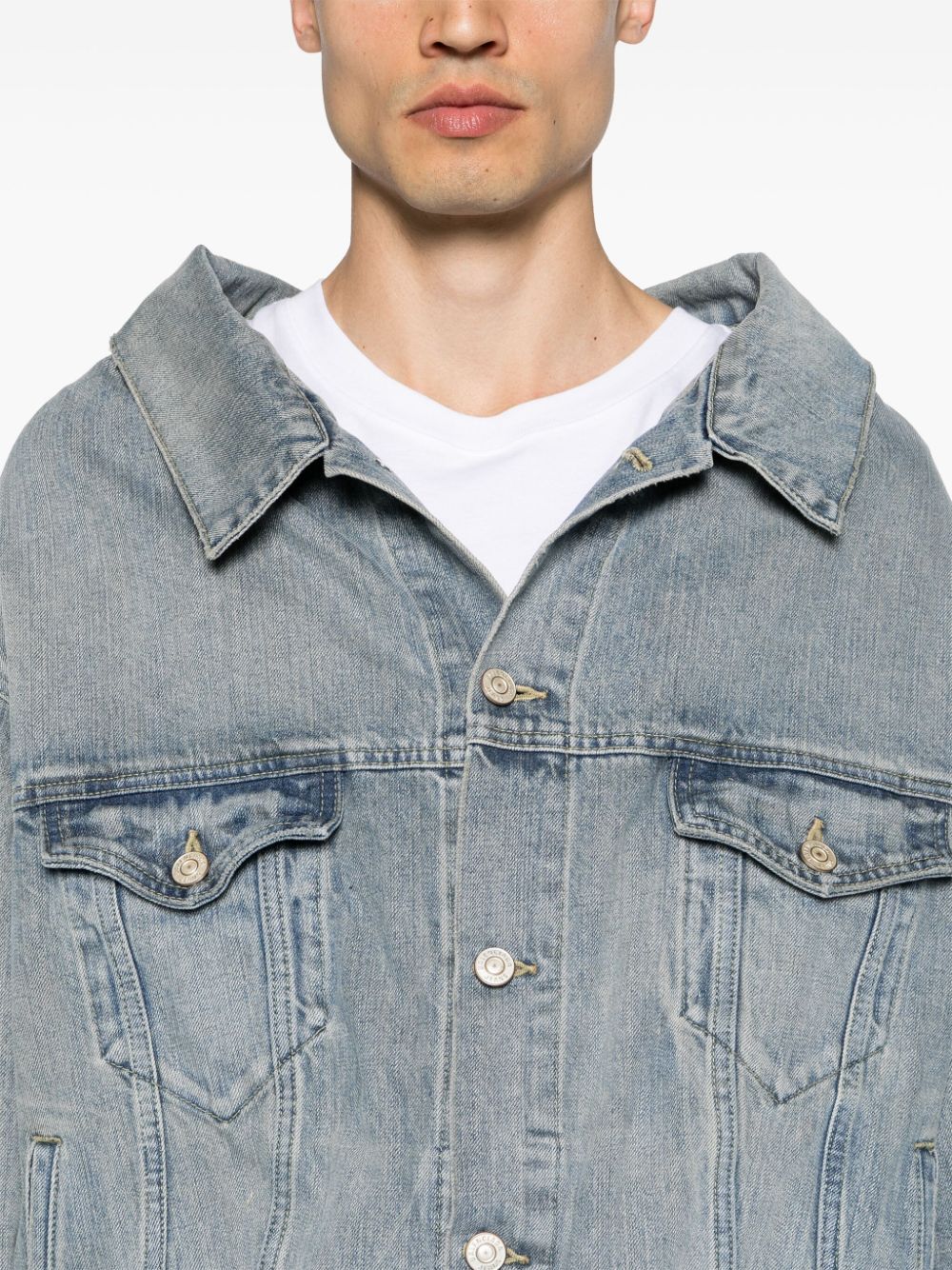 Balenciaga drop-shoulder denim jacket Men