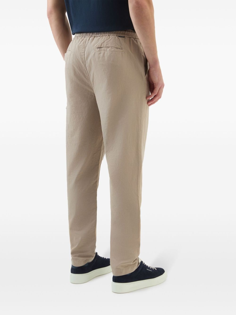 Shop Woolrich Straight-leg Cargo Trousers In Neutrals