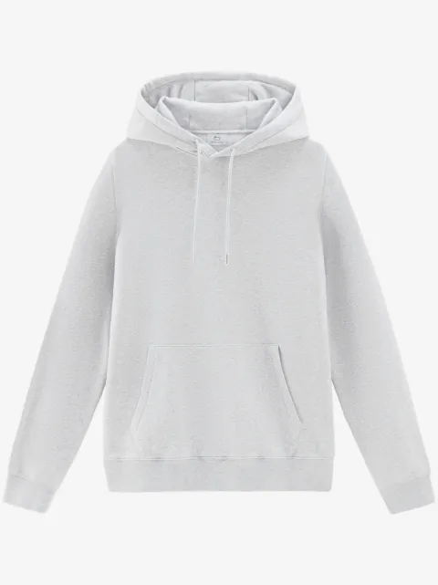 Woolrich logo-embroidered cotton hoodie