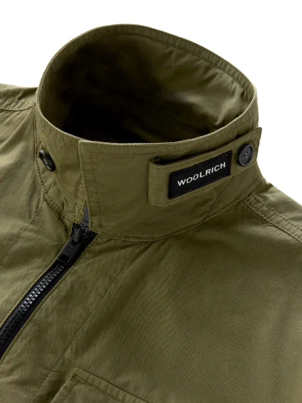 Woolrich Jaqueta Em Tecido De Gabardine | Verde | FARFETCH BR