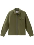 Woolrich gabardine-weave shirt jacket - Green